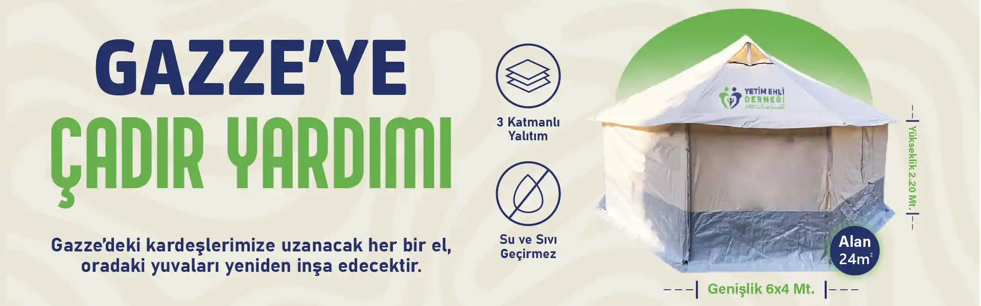 Gazze Çadır Slider Masaüstü